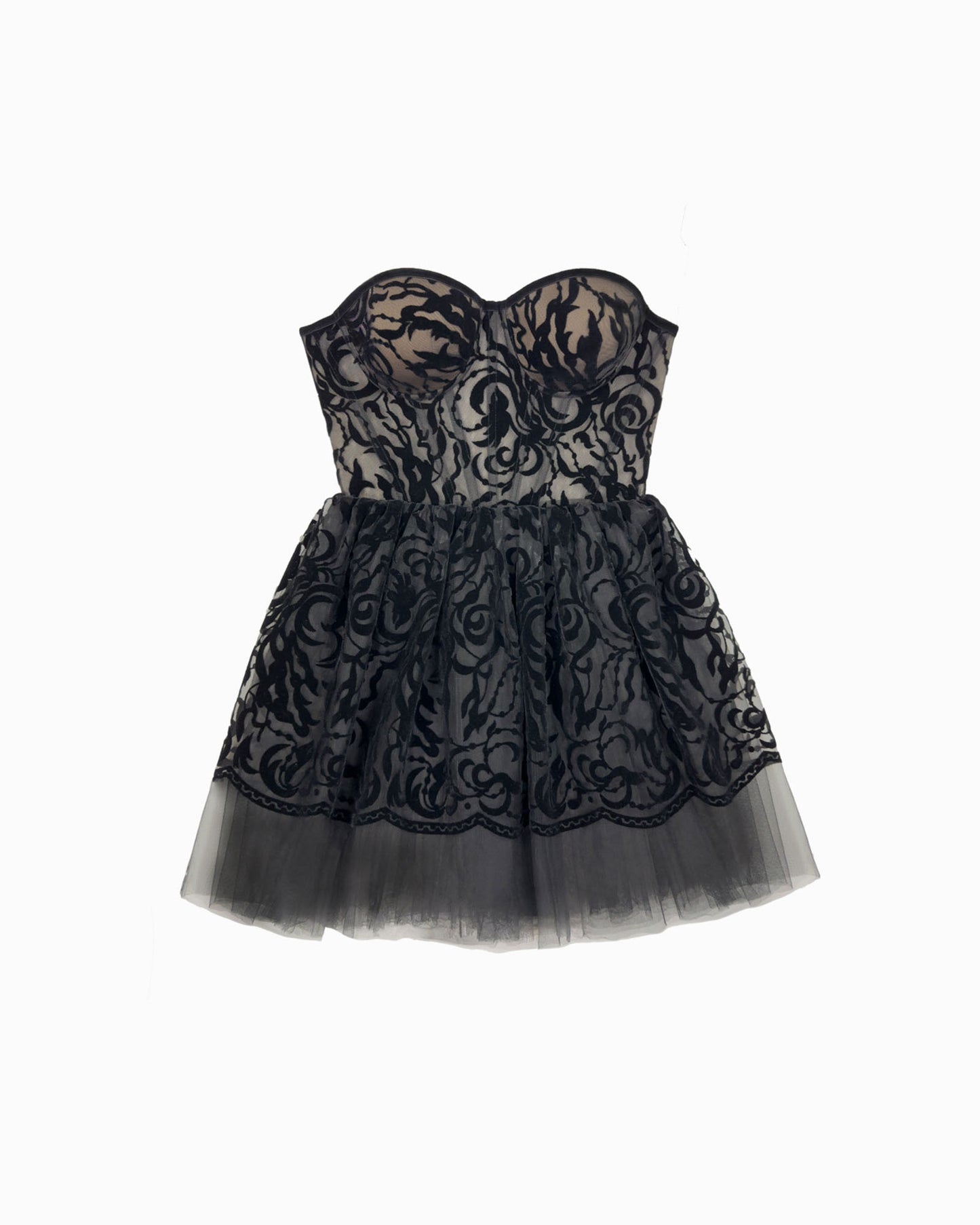 Suknia Body Mini Velvet Vines Dress
