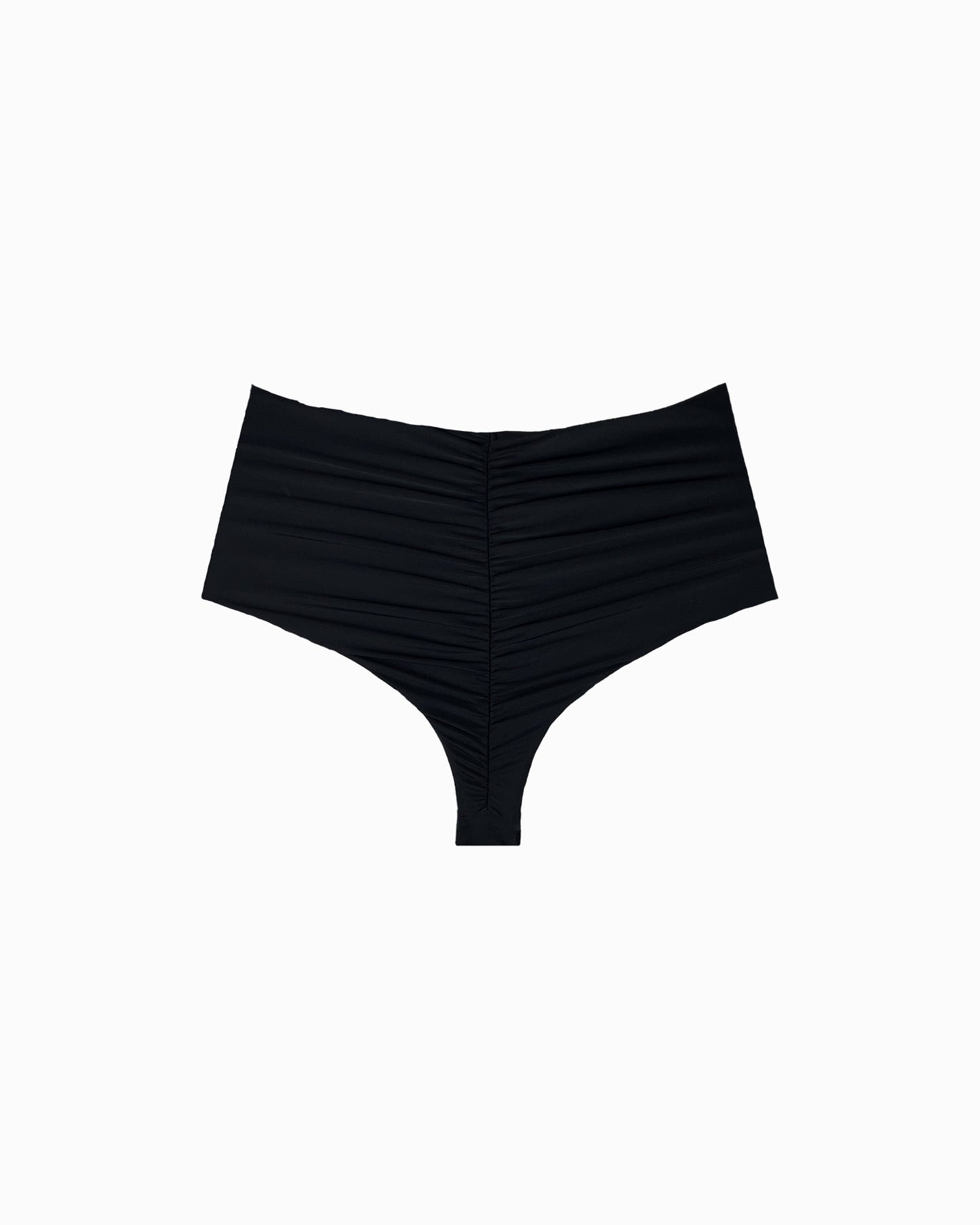 Majtki Ruched Elegant Graphic High-Waist Thong