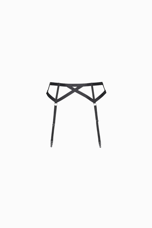 Geometry Strap Garter belt