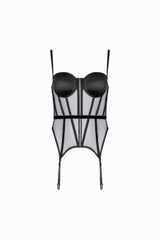 Geometry Garter Belt Corset