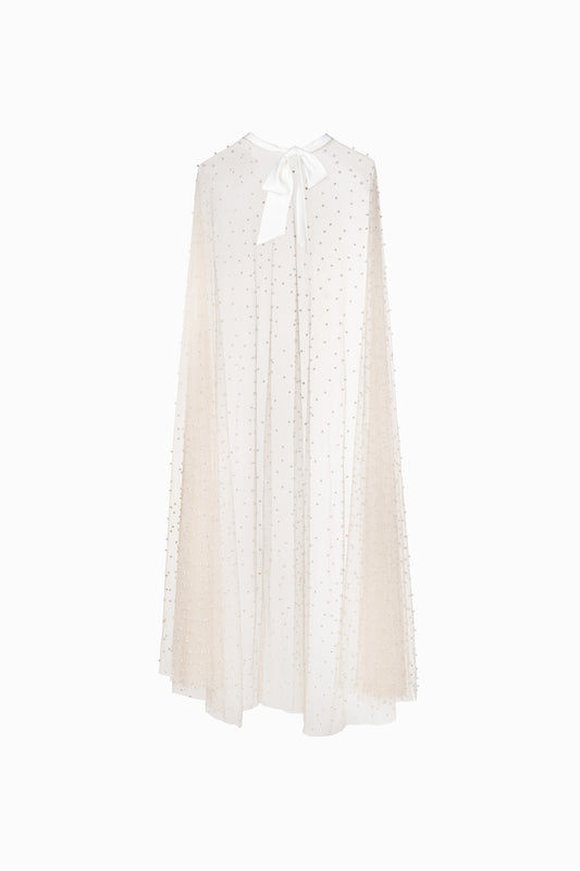 Wedding Mesh Perl Cape