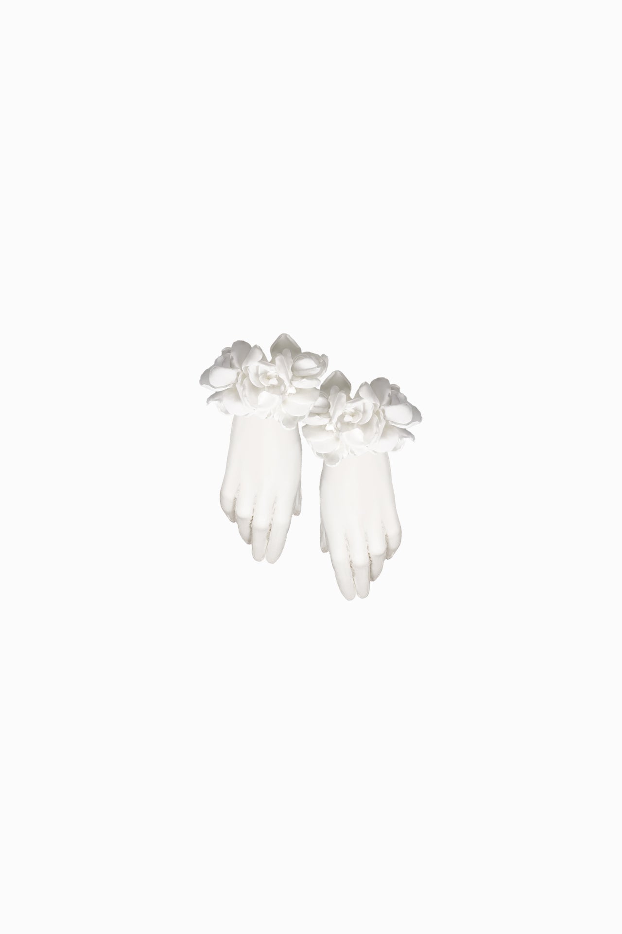 Wedding Mesh Flower Gloves