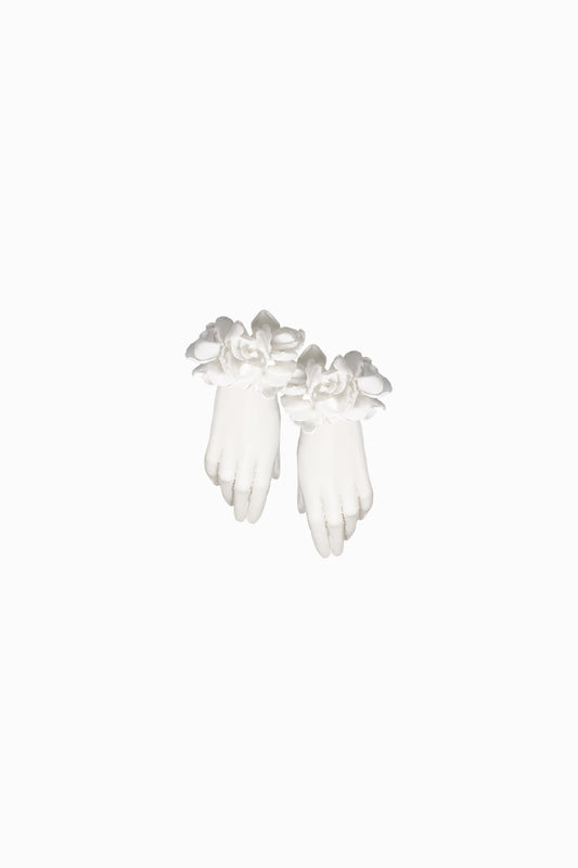 Wedding Mesh Flower Gloves