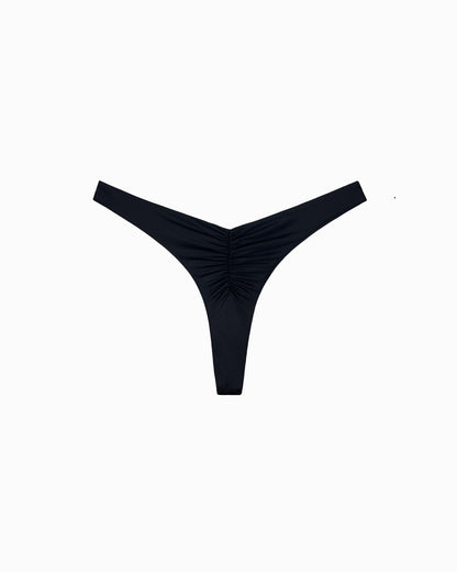 Majtki Ruched Elegant Graphic V Thong